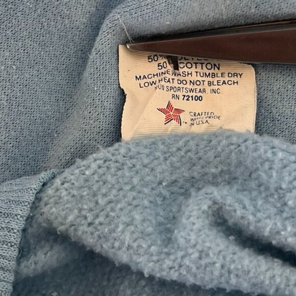 Vintage 1987 Y2K California Raisins Blue World Tour Over Sea's Sweatshirt Sz XL - Picture 11 of 13